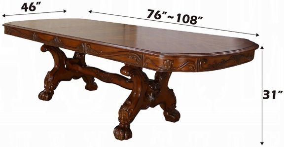ACME Furniture Dresden Cherry Oak Dining Table-2
