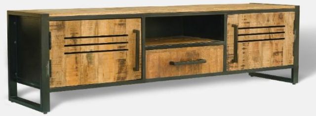 Jaipur Furniture Frais Black/Brown Large TV Unit-0