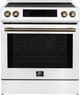 FORNO® Donatello 30" White Pro Style Induction Range-0