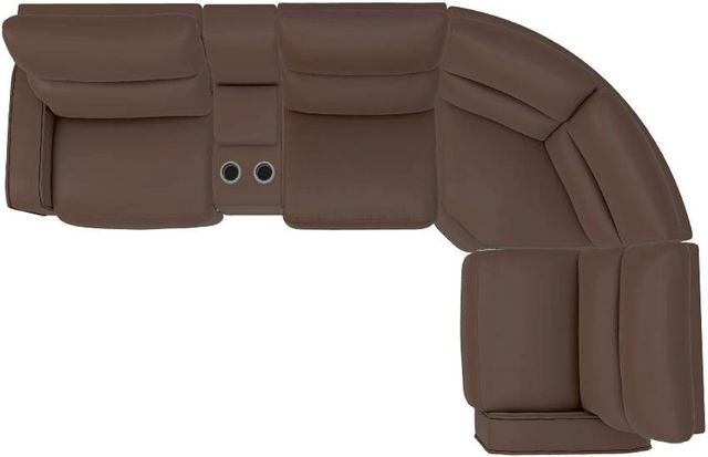 La-Z-Boy® Maddox Chestnut Reclining Sectional with Custom Layout Options-2