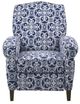 Olliix by Madison Park Kirby Navy Multi Push Back Recliner-3