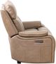 Primo™ International Heritage Brindle Taupe Leather-Match Power Motion Loveseat-3