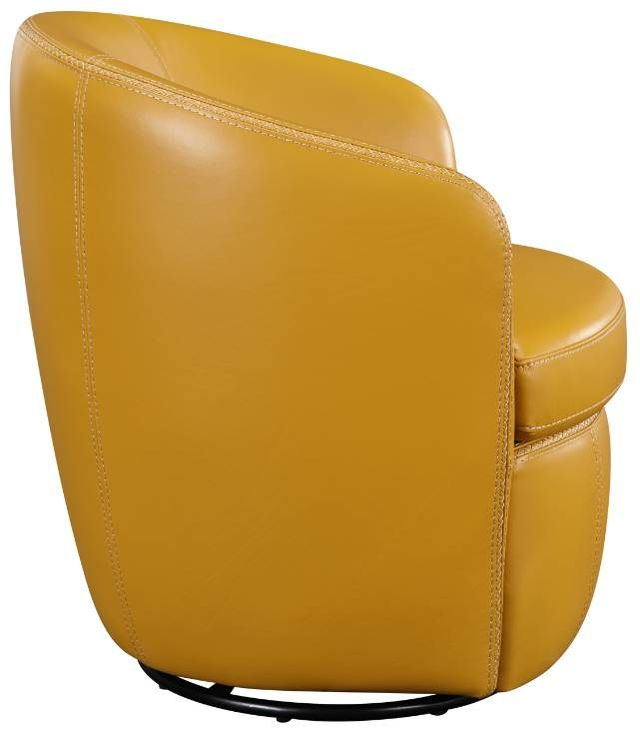 Homelegance® Tanner Yellow Swivel Accent Chair-3