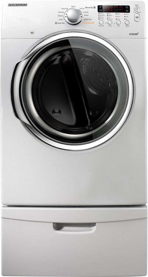 Samsung 7.3 Cu. Ft. Neat White Front Load Gas Dryer-1