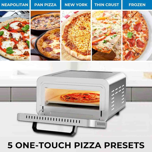 Kenmore® 17" Stainless Steel Indoor Countertop Electric Pizza Oven-3