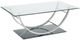 Coaster® Danville 3-Piece Tempered Glass Top Occasional Table with Chrome Base Set-4