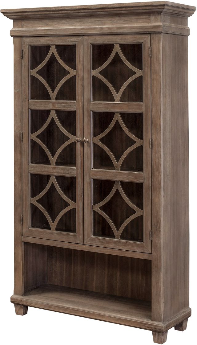 Martin Furniture Carson Weathered Dove Open Bookcase-1