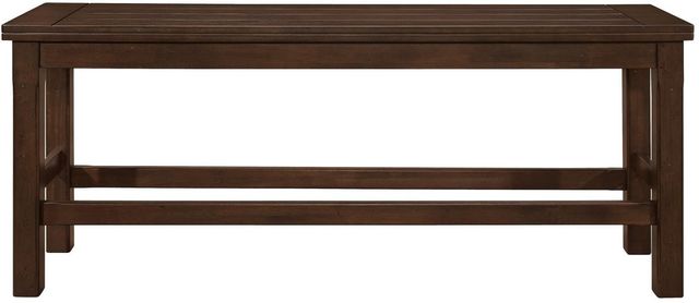 Homelegance® Schleiger Burnished Brown Counter Dining Bench-2