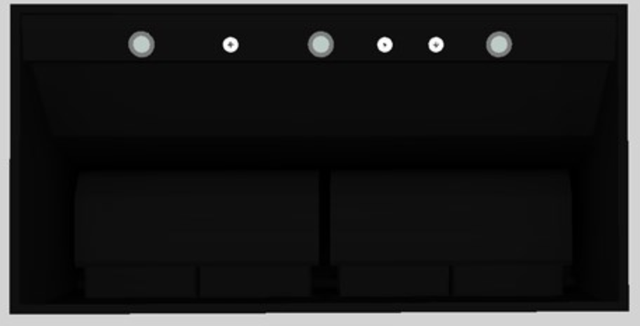 Vent-A-Hood® 48" Black Wall Mounted Range Hood-3