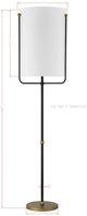 Forty West Lennon Black Floor Lamp-1