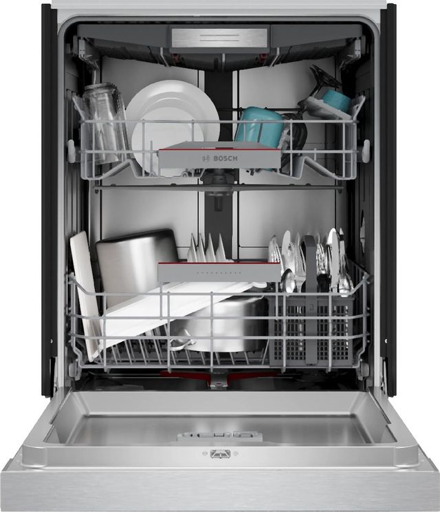 Bosch 800 Series 24" Stainless Steel Front Control Built-In Dishwasher-3