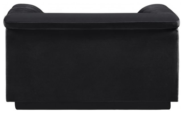 Meridian Furniture Cascade Black Velvet Fabric Chair-3