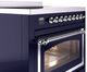 Ilve® Nostalgie II Noblesse 36'' Midnight Blue Pro Style Induction Range with Chrome Trim-4