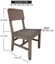 International Furniture Direct Sahara Caramel Side Chair-2