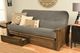 Kodiak Furniture Washington Marmont Thunder/Rustic Walnut Full Storage Futon with Mattress-1