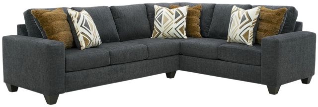 Albany Industries 2-Piece Marquette Smoke Sectional-0