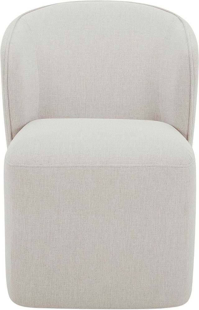 Moe's Home Collection Larson Heather Grey Rolling Dining Chair-1