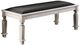 Furniture of America® Georgia Antique White Dining Bench with Gray Top -0