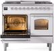 Ilve® Nostalgie II Series 40" White Pro Style Dual Fuel Range-2