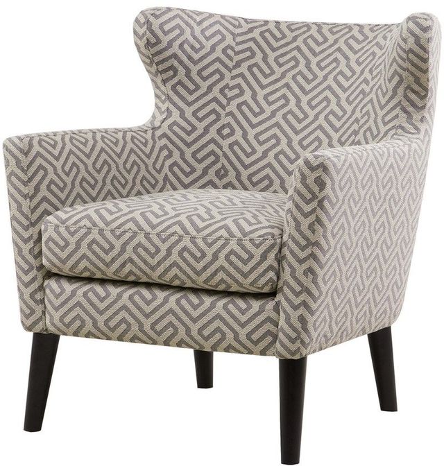 Olliix by Madison Park Grey Concetta Concave Club Chair-0