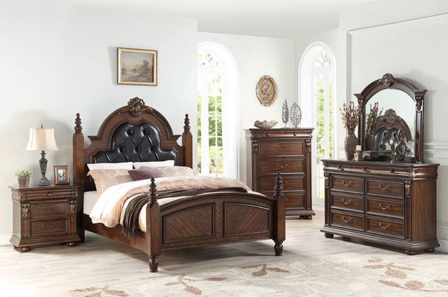 Mazin Furniture Othello Rich Cherry Dresser with Jewelry Drawers-1