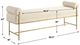 Uttermost® Bolster Pearl White Lounge Bench-2