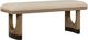 Magnussen Home® Tristan Beige/Swiss Coffee Backless Bench with Upholstered Seat and U-Shaped Legs-0