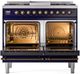 Ilve® Nostalgie II Series 40" Midnight Blue Pro Style Dual Fuel Range-1