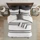 Olliix by INK+IVY Kai Black and White Cotton Oblong Pillow-4