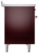 Ilve® Nostalgie II Noblesse 48'' Burgundy Pro Style Induction Range with Copper Trim-2