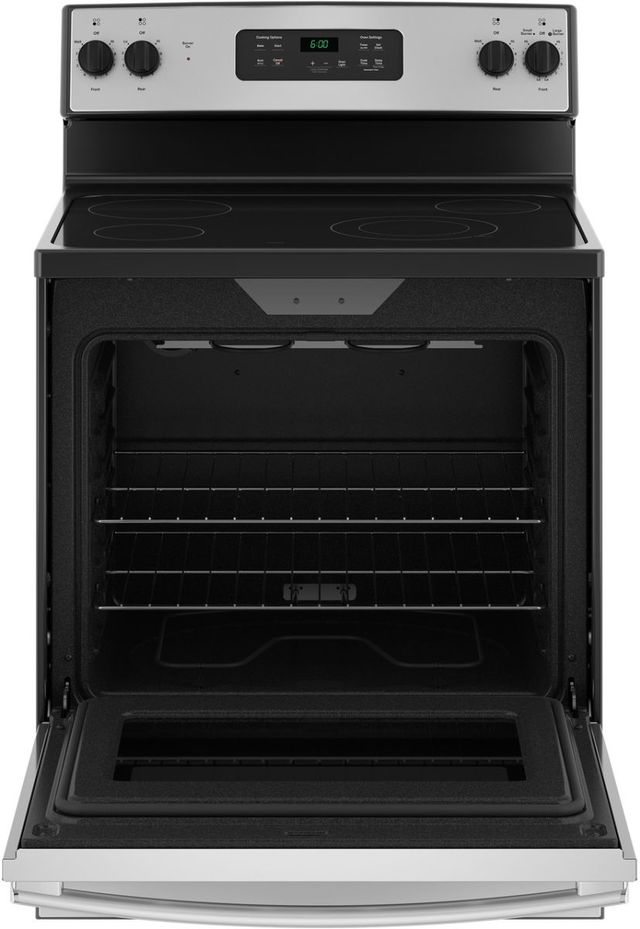 GE® 30" Stainless Steel Free Standing Electric Range-1