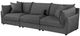 Coaster® Sasha 3-Piece Barely Black Modular Sectional-2