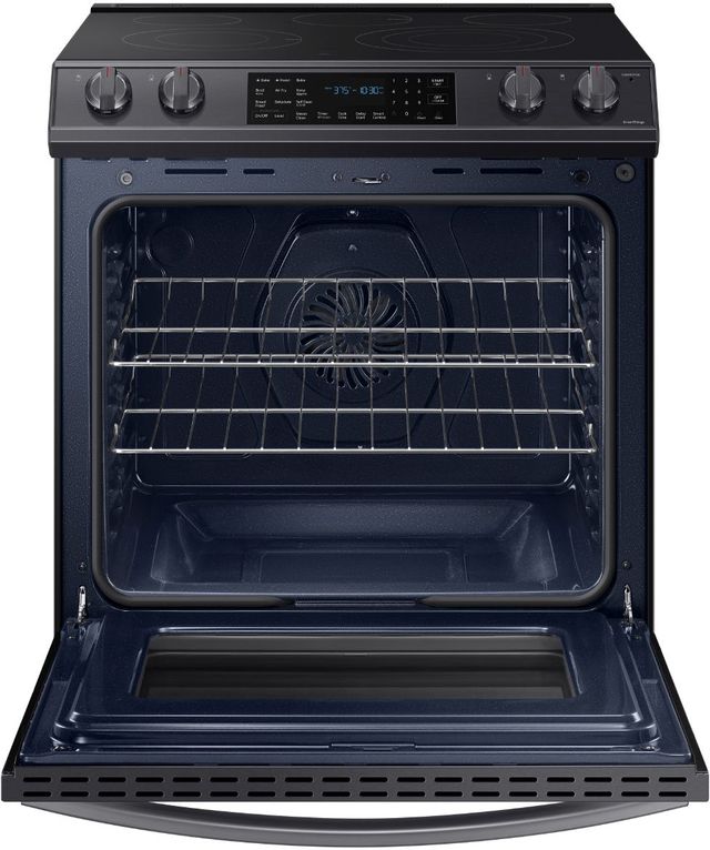 Samsung 30" Fingerprint Resistant Black Stainless Steel Slide-In Electric Range-2
