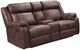 American Wholesale Furniture Gin Rummy Buckskin Manual Double Reclining Console Loveseat-0