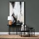 Crestview Collection Port Royal Natural Cocktail Table with Black Base-1