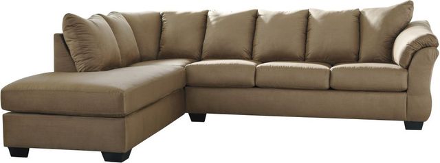 Signature Design by Ashley® Darcy 2-Piece Mocha Left-Arm Facing Sofa Sectional and Chaise-0