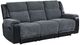 Global Furniture USA U5914 Black/Gray Reclining Sofa-0