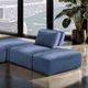 Furniture of America® Stavanger Blue L-Sectional-2