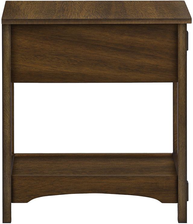 Monarch Specialties Inc. Brown Walnut Veneer 2-Tier Narrow End Table-2