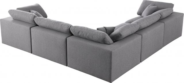 Meridian Furniture Serene 5-Piece Grey Modular Sectional-1