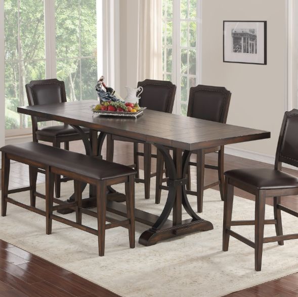 Winners Only® Montreal Brown Counter Dining Table-1