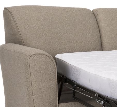 Decor-Rest® Furniture LTD 2404 Beige Double Sofa Bed-1