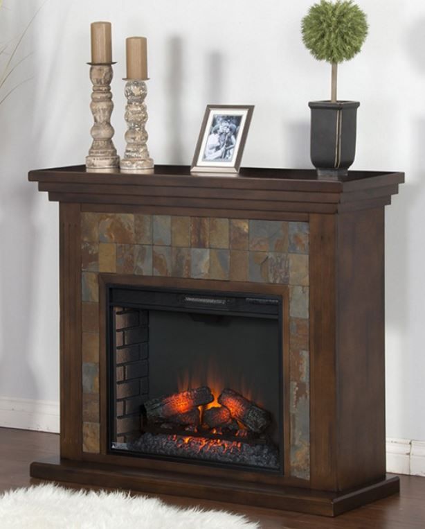 Sunny Designs™ Santa Fe Brown Fireplace Media Console-1