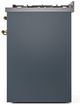 Ilve® Nostalgie II Series 30" Blue Gray Pro Style Dual Fuel Range-3