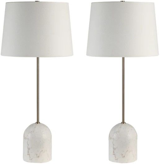Renwil® Everren Dili 2-Piece Natural White Table Lamp-0