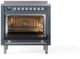Ilve® Professional Plus II 36" Blue Grey Pro Style Induction Range-1