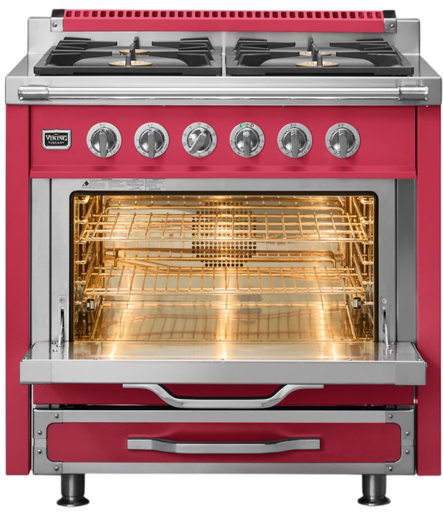 Viking® Tuscany 36" Valentine Pro Style Dual Fuel Range-1