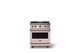 Viking® 5 Series 30" Blush Pro Style Gas (NG) Range with Polished Chrome Trim-0