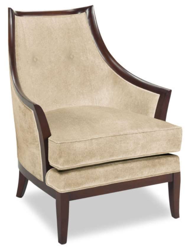 Parker Southern Chapman Aristocrat Linen/Nutmeg Chair-0