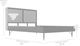 Armen Living Saratoga Black/Brown King Platform Simple Bed -2